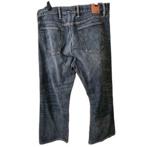 GAP 1969 HEAVY DUTY COTTON DENIM Mens 36x28 STRAIGHT LEG BLUE JEANS  Utility